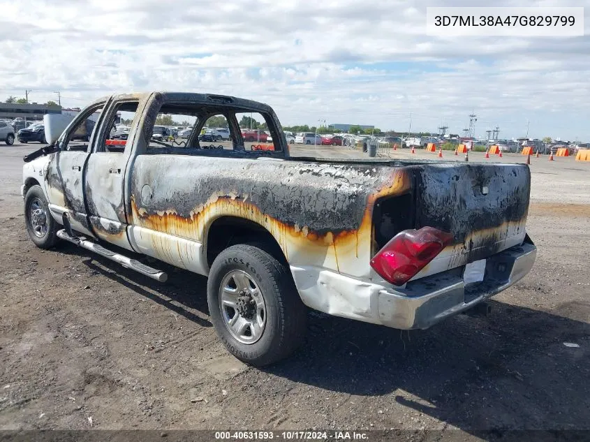 2007 Dodge Ram 3500 Slt/Sport VIN: 3D7ML38A47G829799 Lot: 40631593