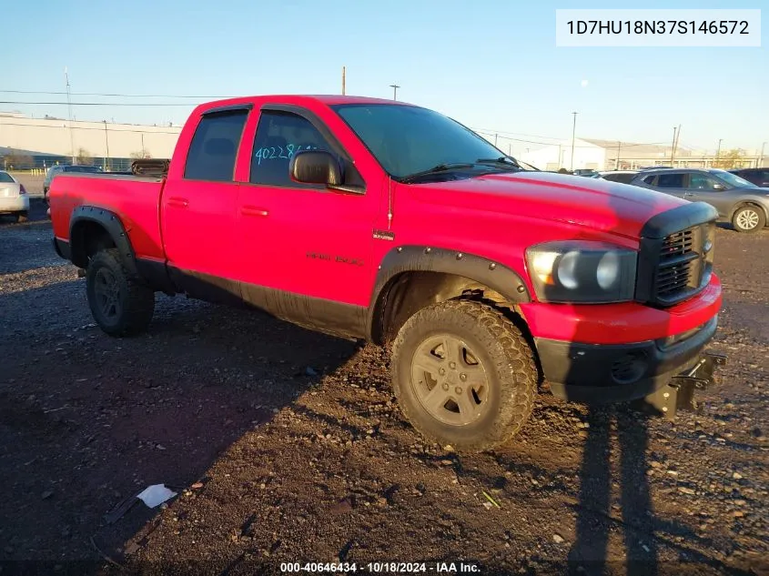 2007 Dodge Ram 1500 Slt/Trx4 Off Road/Sport VIN: 1D7HU18N37S146572 Lot: 40646434