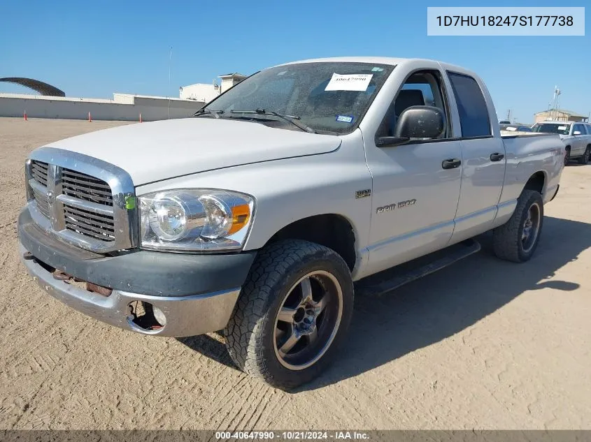 2007 Dodge Ram 1500 Slt/Trx4 Off Road/Sport VIN: 1D7HU18247S177738 Lot: 40647990