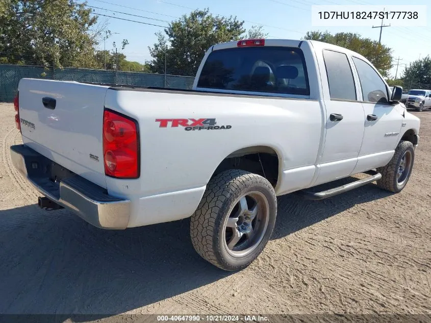 2007 Dodge Ram 1500 Slt/Trx4 Off Road/Sport VIN: 1D7HU18247S177738 Lot: 40647990