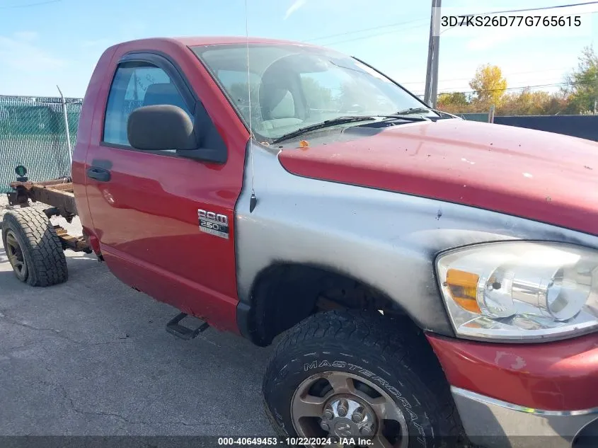 2007 Dodge Ram 2500 Slt/Trx4 Off Road/Sport/Power Wagon VIN: 3D7KS26D77G765615 Lot: 40649453