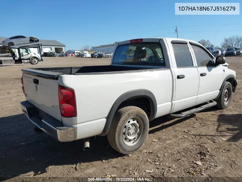 2007 Dodge Ram 1500 St VIN: 1D7HA18N67J516279 Lot: 40650500