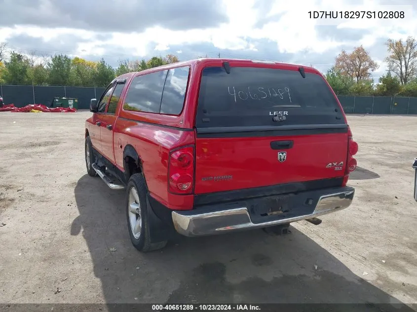 2007 Dodge Ram 1500 Slt/Trx4 Off Road/Sport VIN: 1D7HU18297S102808 Lot: 40651289