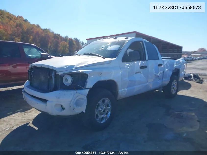 2007 Dodge Ram 2500 Slt/Trx4 Off Road/Sport/Power Wagon VIN: 1D7KS28C17J558673 Lot: 40654651