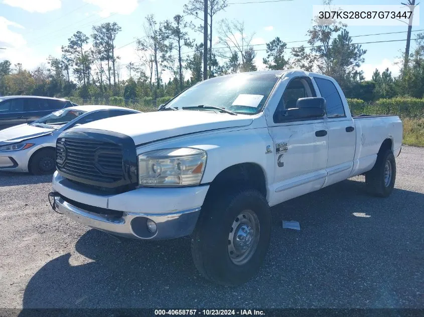 2007 Dodge Ram 2500 Slt/Sport VIN: 3D7KS28C87G73447 Lot: 40658757