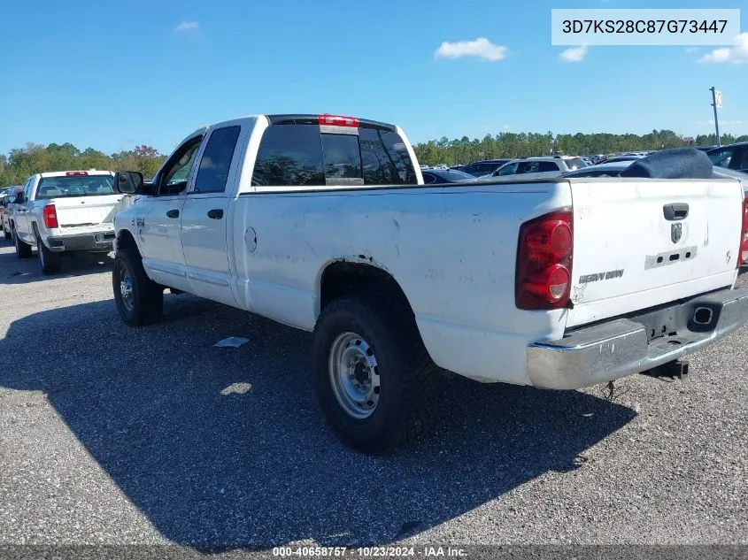 2007 Dodge Ram 2500 Slt/Sport VIN: 3D7KS28C87G73447 Lot: 40658757