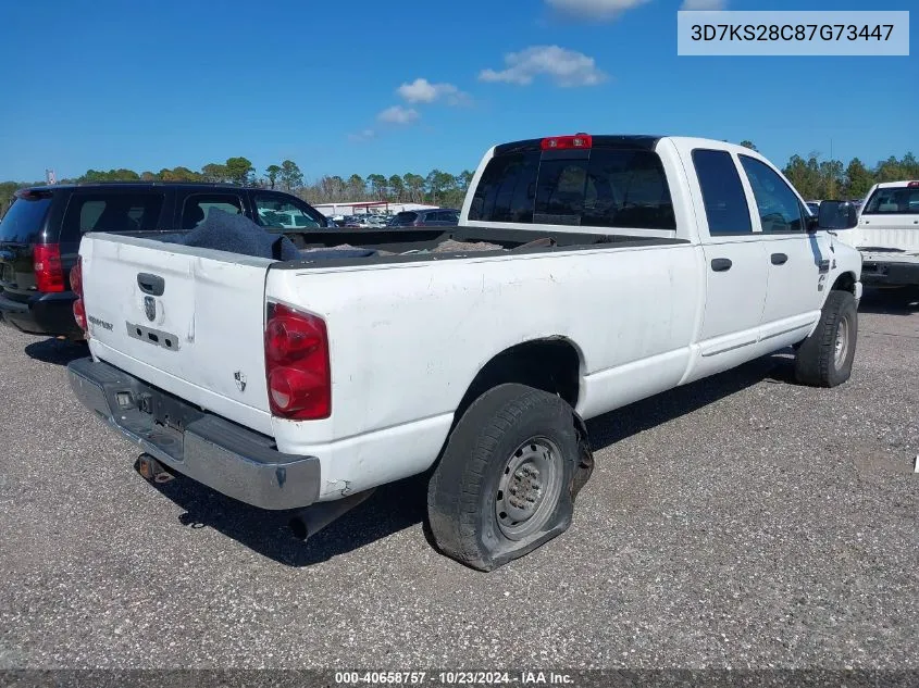 2007 Dodge Ram 2500 Slt/Sport VIN: 3D7KS28C87G73447 Lot: 40658757