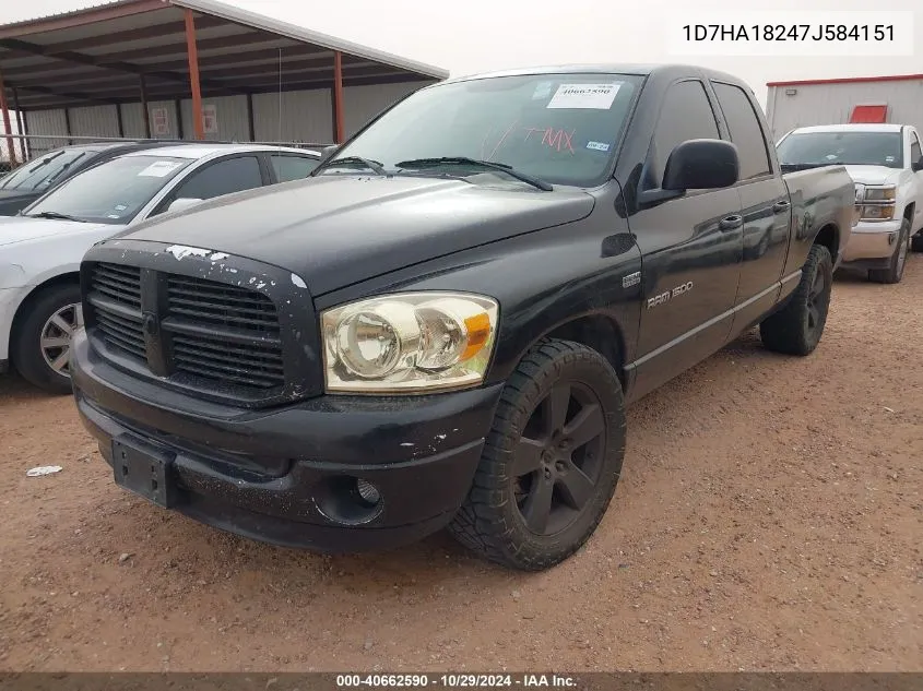 2007 Dodge Ram 1500 Slt VIN: 1D7HA18247J584151 Lot: 40662590