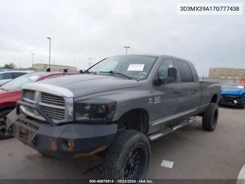 2007 Dodge Ram 3500 Laramie VIN: 3D3MX39A17G777438 Lot: 40670814