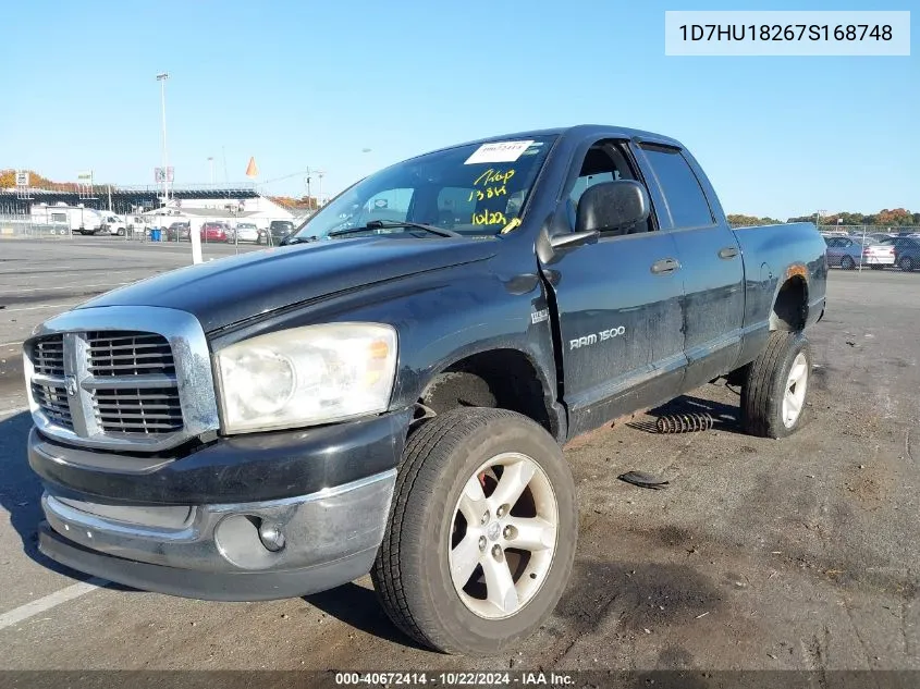 2007 Dodge Ram 1500 Slt/Trx4 Off Road/Sport VIN: 1D7HU18267S168748 Lot: 40672414