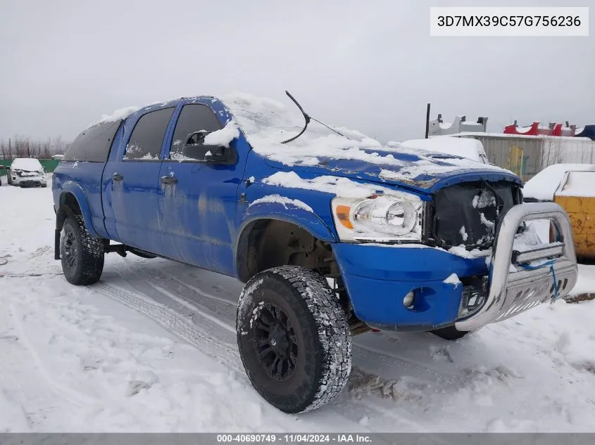 2007 Dodge Ram 3500 Laramie VIN: 3D7MX39C57G756236 Lot: 40690749