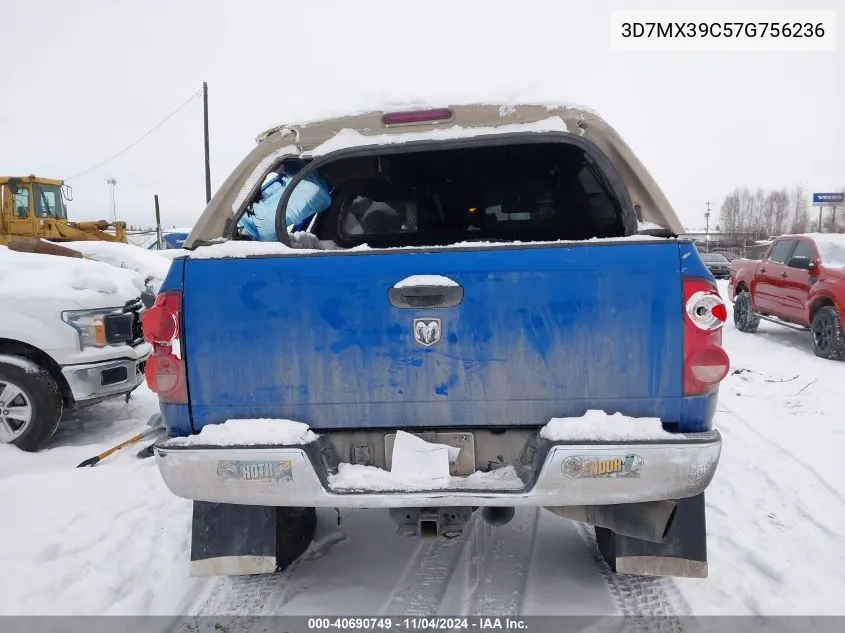 2007 Dodge Ram 3500 Laramie VIN: 3D7MX39C57G756236 Lot: 40690749