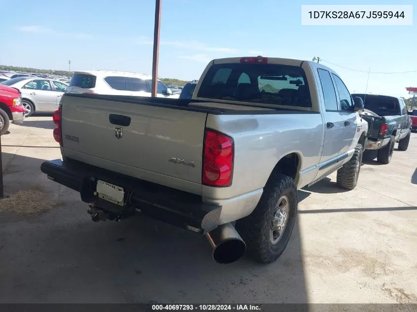 2007 Dodge Ram 2500 Slt/Trx4 Off Road/Sport/Power Wagon VIN: 1D7KS28A67J595944 Lot: 40697293