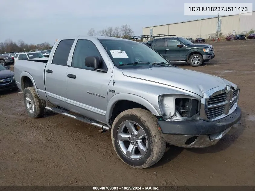 2007 Dodge Ram 1500 Slt/Trx4 Off Road/Sport VIN: 1D7HU18237J511473 Lot: 40709303