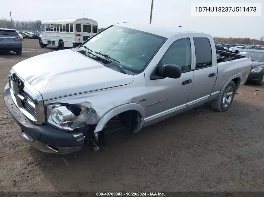 2007 Dodge Ram 1500 Slt/Trx4 Off Road/Sport VIN: 1D7HU18237J511473 Lot: 40709303