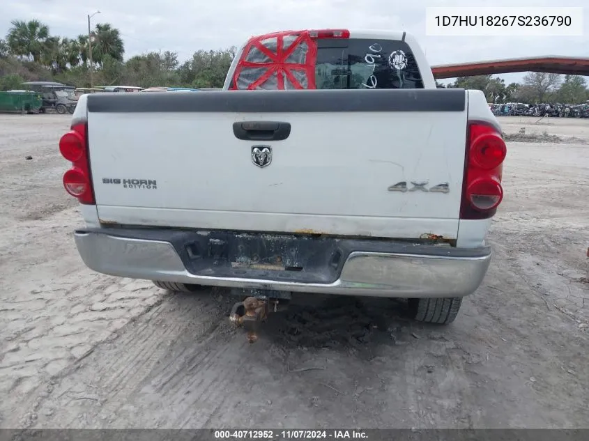 2007 Dodge Ram 1500 Slt/Trx4 Off Road/Sport VIN: 1D7HU18267S236790 Lot: 40712952