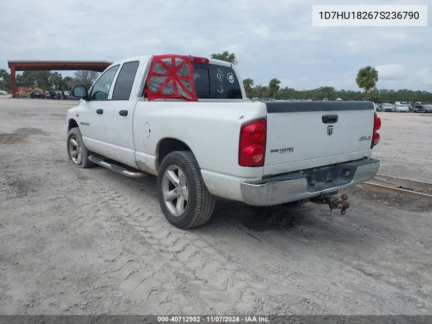 2007 Dodge Ram 1500 Slt/Trx4 Off Road/Sport VIN: 1D7HU18267S236790 Lot: 40712952