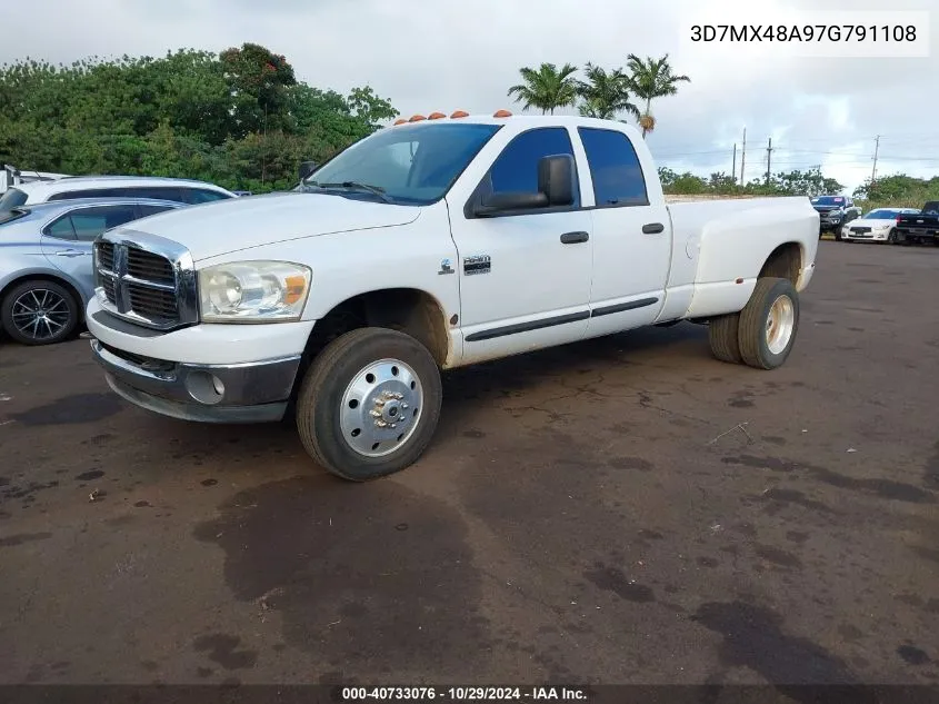 2007 Dodge Ram 3500 Slt/Sport VIN: 3D7MX48A97G791108 Lot: 40733076