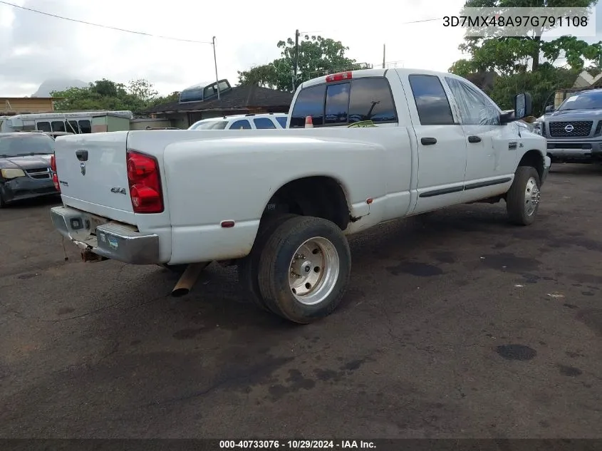 2007 Dodge Ram 3500 Slt/Sport VIN: 3D7MX48A97G791108 Lot: 40733076