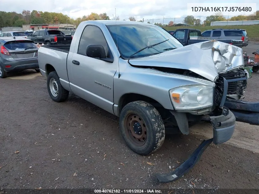 2007 Dodge Ram 1500 St VIN: 1D7HA16K17J576480 Lot: 40762182