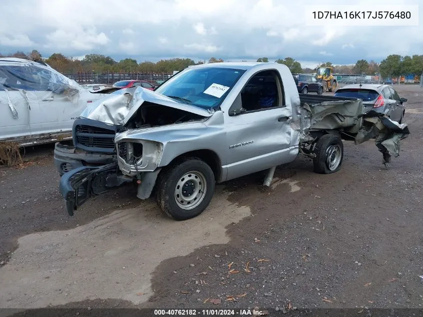 2007 Dodge Ram 1500 St VIN: 1D7HA16K17J576480 Lot: 40762182