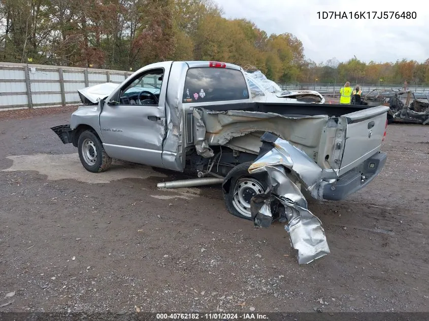 2007 Dodge Ram 1500 St VIN: 1D7HA16K17J576480 Lot: 40762182