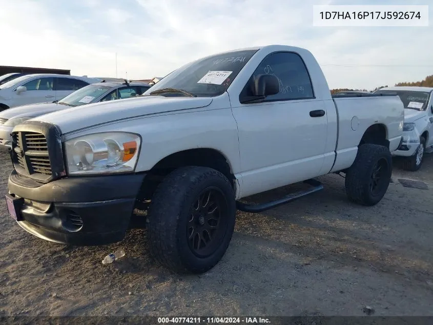 2007 Dodge Ram 1500 St VIN: 1D7HA16P17J592674 Lot: 40774211