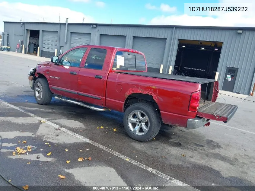 2007 Dodge Ram 1500 Slt/Trx4 Off Road/Sport VIN: 1D7HU18287J539222 Lot: 40787013