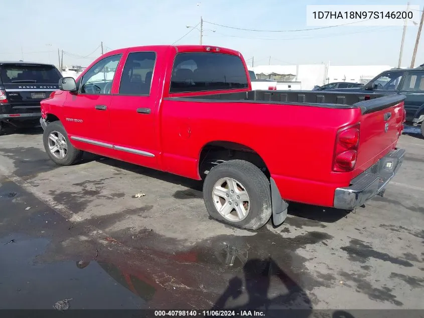 2007 Dodge Ram 1500 Slt VIN: 1D7HA18N97S146200 Lot: 40798140