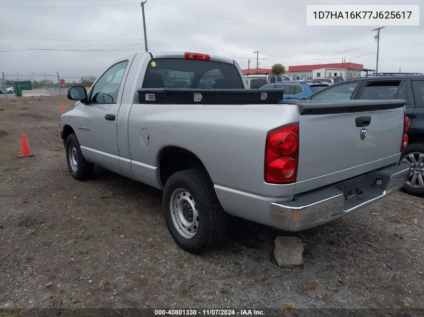 2007 Dodge Ram 1500 St VIN: 1D7HA16K77J625617 Lot: 40801330