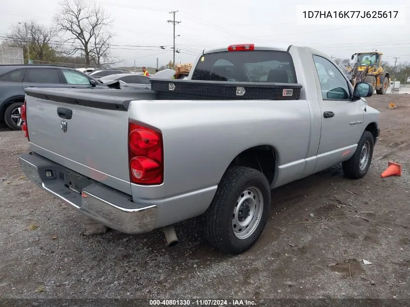 2007 Dodge Ram 1500 St VIN: 1D7HA16K77J625617 Lot: 40801330