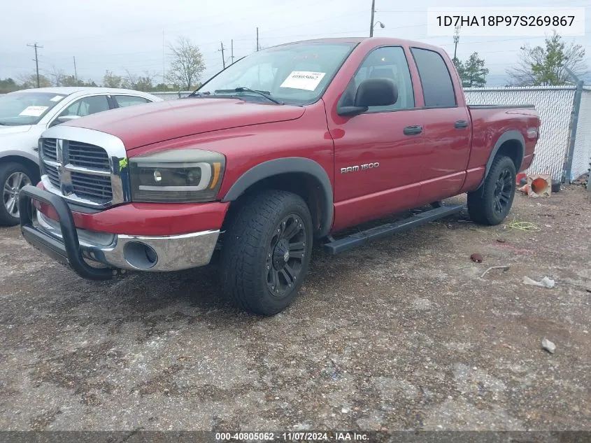 2007 Dodge Ram 1500 Slt VIN: 1D7HA18P97S269867 Lot: 40805062