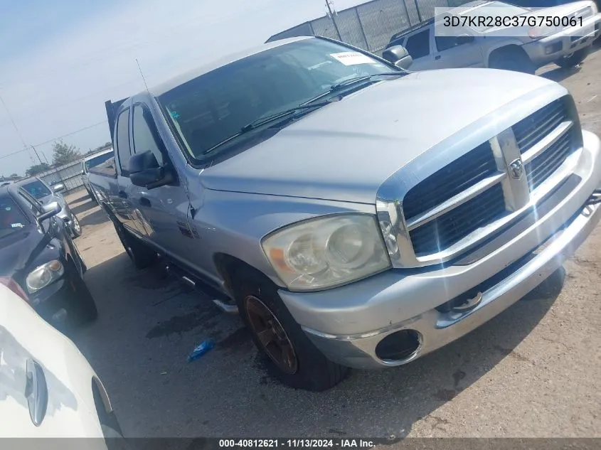 3D7KR28C37G750061 2007 Dodge Ram 2500 Slt/Sport