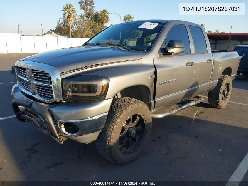 2007 Dodge Ram 1500 Slt/Trx4 Off Road/Sport VIN: 1D7HU18207S237031 Lot: 40814141