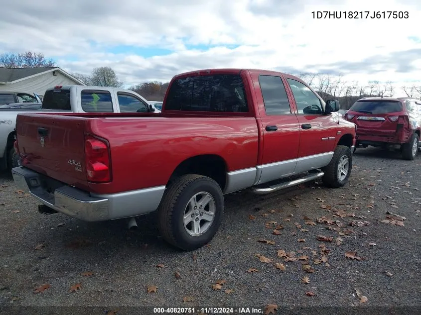 1D7HU18217J617503 2007 Dodge Ram 1500 Slt/Trx4 Off Road/Sport