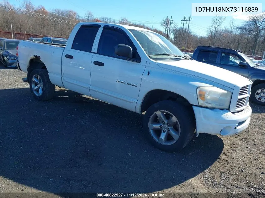 2007 Dodge Ram 1500 Slt/Trx4 Off Road/Sport VIN: 1D7HU18NX7S116839 Lot: 40822927