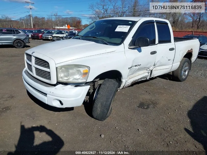 2007 Dodge Ram 1500 Slt/Trx4 Off Road/Sport VIN: 1D7HU18NX7S116839 Lot: 40822927