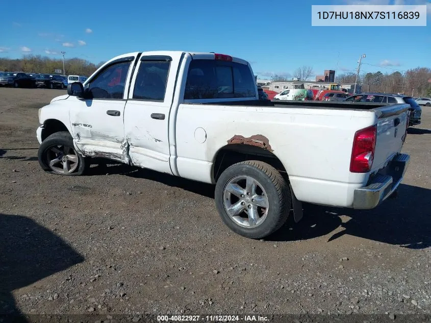 2007 Dodge Ram 1500 Slt/Trx4 Off Road/Sport VIN: 1D7HU18NX7S116839 Lot: 40822927