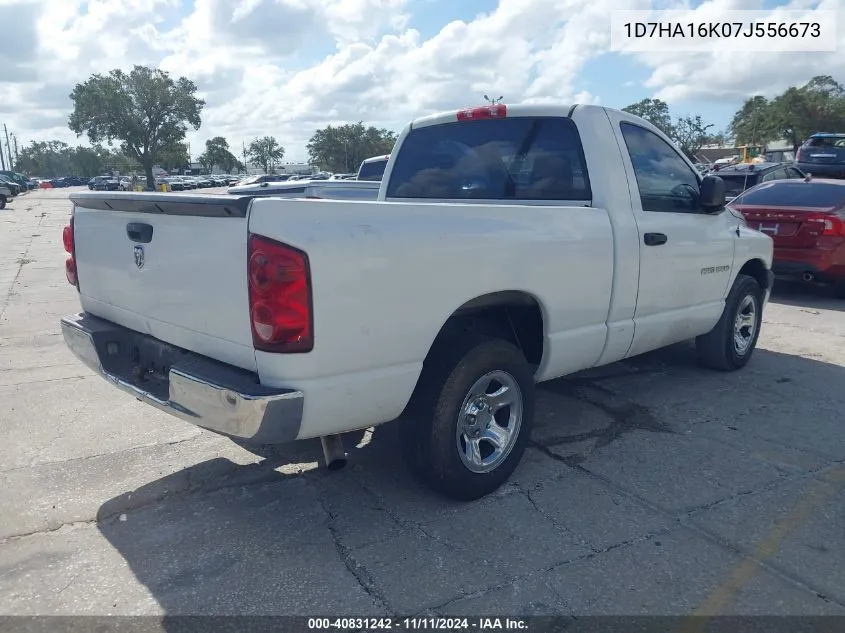 2007 Dodge Ram 1500 St VIN: 1D7HA16K07J556673 Lot: 40831242