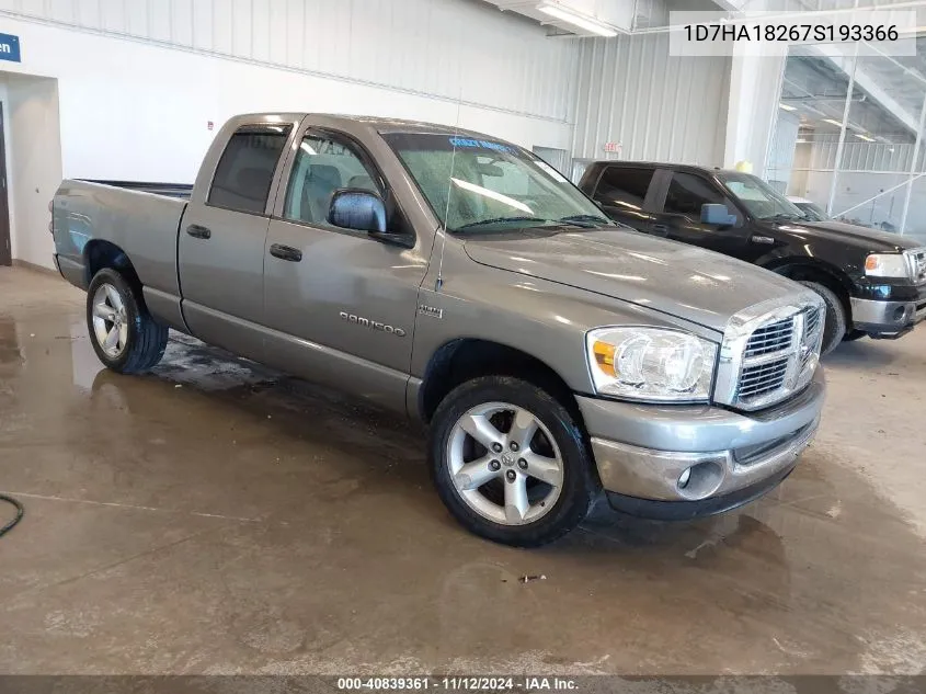 1D7HA18267S193366 2007 Dodge Ram 1500 Slt