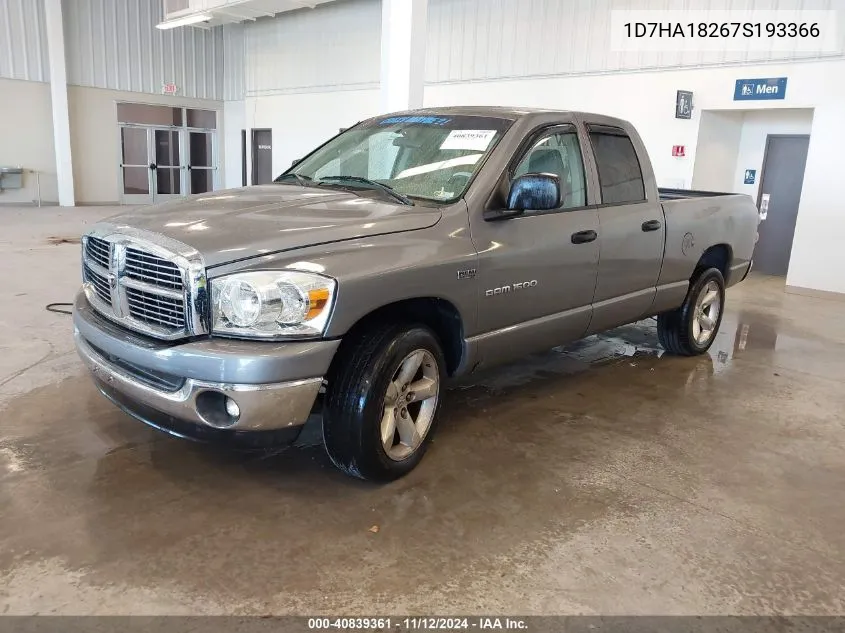 1D7HA18267S193366 2007 Dodge Ram 1500 Slt