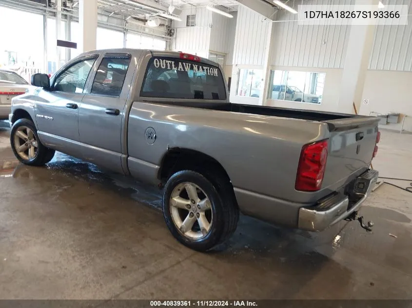 1D7HA18267S193366 2007 Dodge Ram 1500 Slt