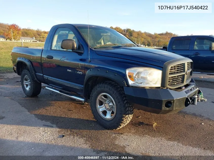 2007 Dodge Ram 1500 Slt/Trx4 Off Road/Sport VIN: 1D7HU16P17J540422 Lot: 40846897