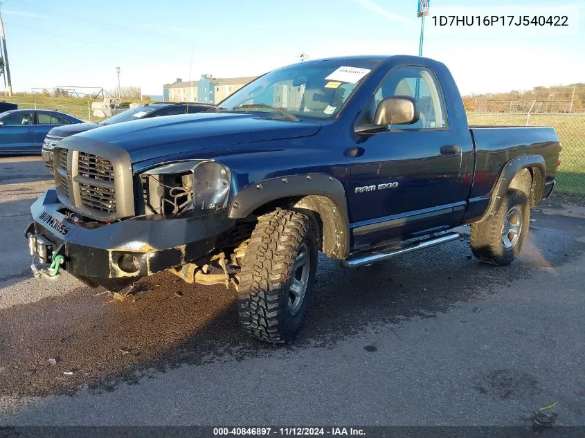 2007 Dodge Ram 1500 Slt/Trx4 Off Road/Sport VIN: 1D7HU16P17J540422 Lot: 40846897