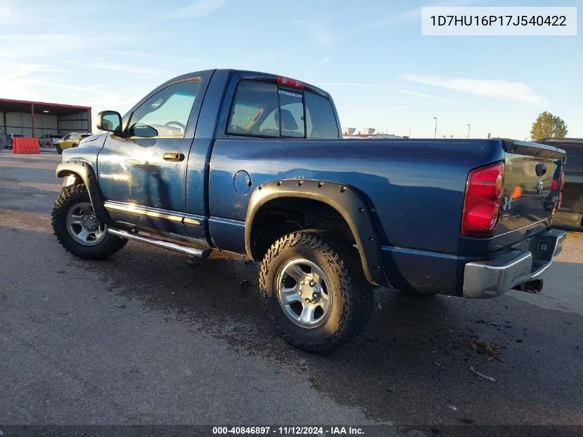 2007 Dodge Ram 1500 Slt/Trx4 Off Road/Sport VIN: 1D7HU16P17J540422 Lot: 40846897