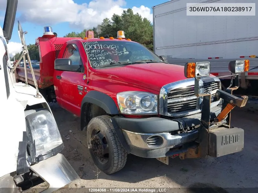 2008 Dodge Ram 5500 VIN: 3D6WD76A18G238917 Lot: 12004068