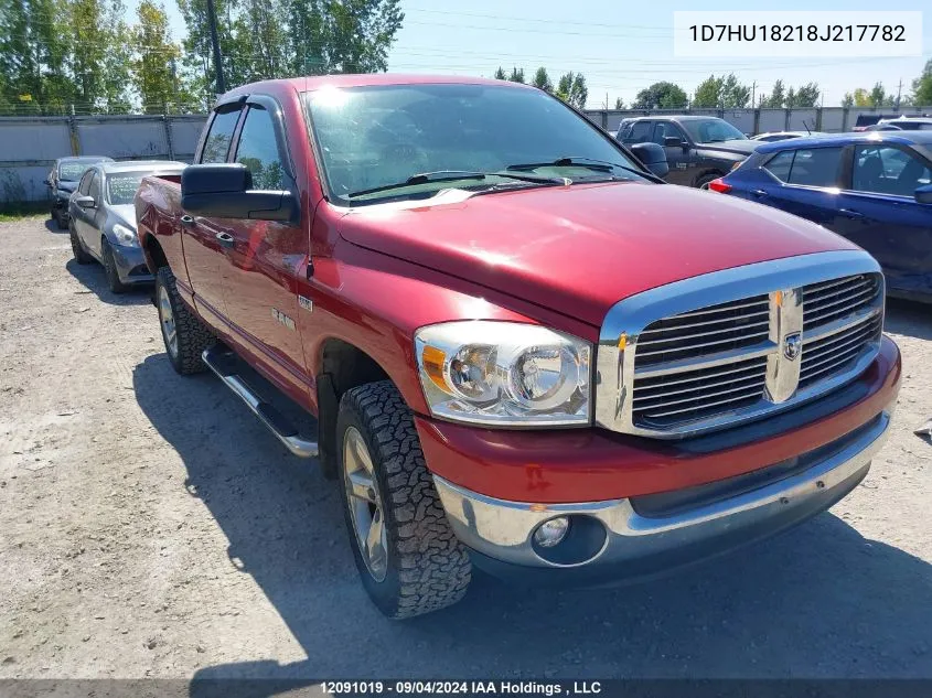 2008 Dodge Ram 1500 St/Slt VIN: 1D7HU18218J217782 Lot: 12091019