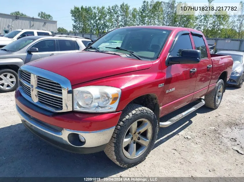 2008 Dodge Ram 1500 St/Slt VIN: 1D7HU18218J217782 Lot: 12091019