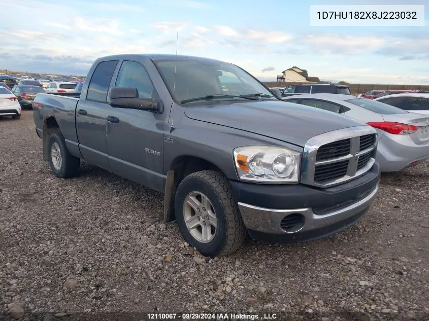 2008 Dodge Ram 1500 St/Slt VIN: 1D7HU182X8J223032 Lot: 12110067