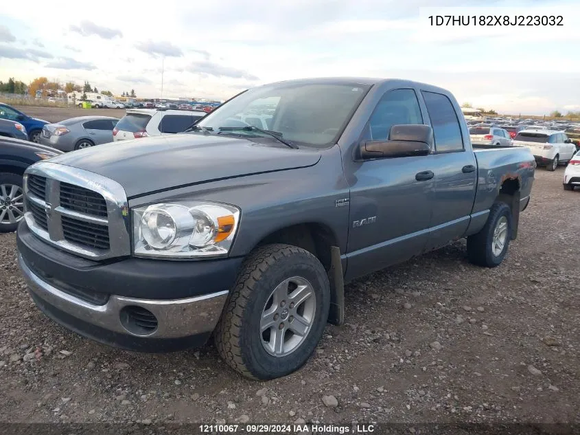 2008 Dodge Ram 1500 St/Slt VIN: 1D7HU182X8J223032 Lot: 12110067